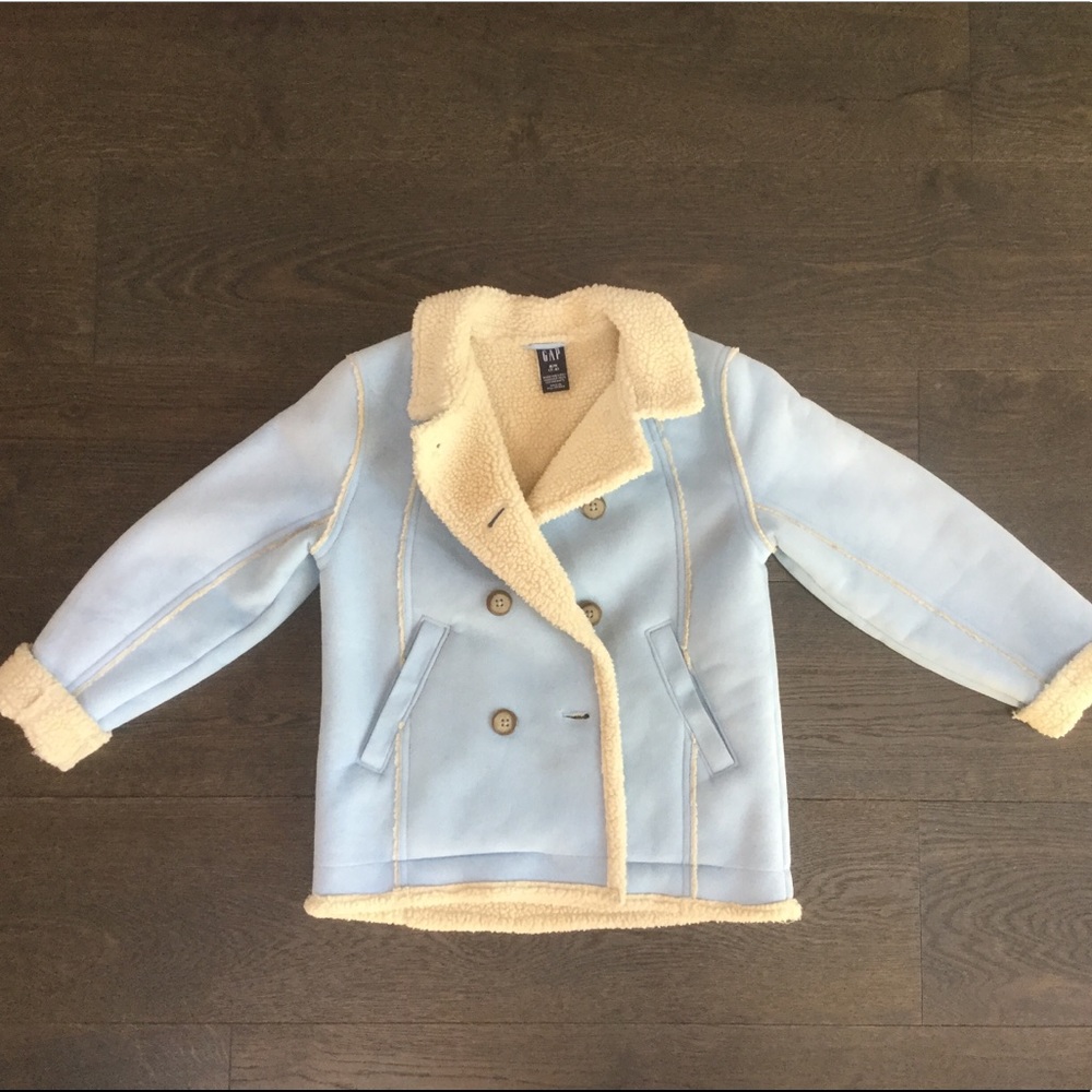 Machine Washable Faux Suede & Shearling Pea Coat🌼